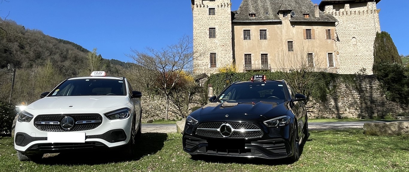 2 mercedes Taxi Entraygues